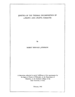 Kinetics of the thermal decomposition of n-propyl and i-propyl formates