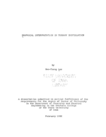 Graphical interpretation in ternary distillation