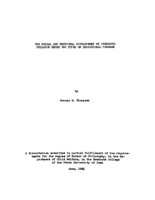 The social and emotional development of preschool children under two types of educational program