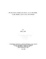 The Agricultural Adjustment Administration and the corn program in Iowa, 1933-40: a study in public administration