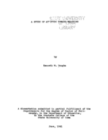 A study of attitude toward teaching