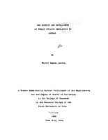 The history and development of public utility regulation in Kansas