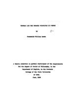 Thoreau and the organic principle in poetry