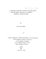 An analytical comparison of national and state banking laws, with special reference to provisions relating to banking soundness
