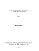 A comparative study of the development of skills in plot construction by a group of living American dramatists
