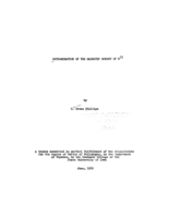 Determination of the magnetic moment of S³³