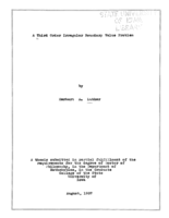 A third order irregular boundary value problem