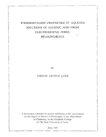 Thermodynamic properties of aqueous solutions of succinic acid from electromotive force measurements