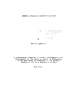 Chemical studies on powdered keratins