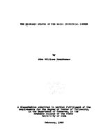 The economic status of the Swiss industrial worker