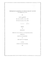 The heats of adsorption of certain organic vapours on charcoal at 25°