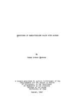 Reactions of benzopyrylium salts with amines