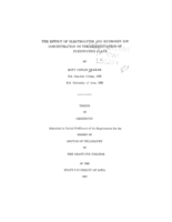 The effect of electrolytes and hydrogen ion concentration on the sedimentation of pleistocene clays