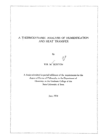 A thermodynamic analysis of humidification and heat transfer