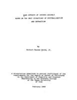 Some effects of intense audible sound on the unit operations of crystallization of extraction