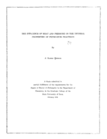 The influence of heat and pressure on the thermal properties of petroleum fractions