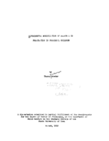 Experimental modification of response to frustration in preschool children