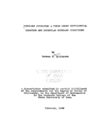 Problems involving a third order differential equation and irregular boundary conditions