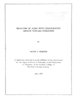 Behavior of acids with unsaturated groups toward oxidation