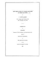 New derivatives of vanillin and some of their reactions