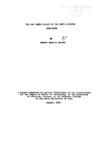 The war debts policy of the United States 1917-1932
