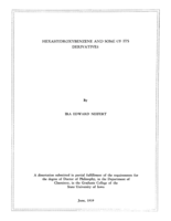 Hexahydroxybenzene and some of its derivatives