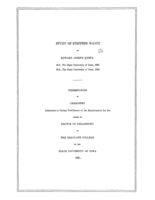 Study of Steffens waste