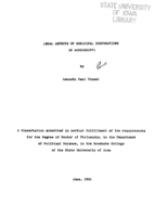 Legal aspects of municipal corporations in Mississippi
