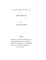 The life history and bionomics of Aphis rumicis Linn