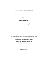 Joseph Addison's literary criticism