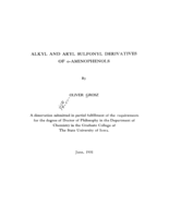 Alkyl and aryl sulfonyl derivatives of o-aminophenols