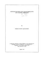 Monochloroamine with organoberyllium and calcium compounds