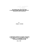 The Supreme court and the new deal: an analysis of recent Supreme court decisions affecting new deal legislation