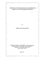 Behavior of veratraldehyde and substitution products in the cannizzaro reation