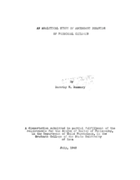 An analytical study of ascendant behavior of preschool children