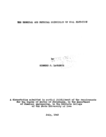 The chemical and physical principles of coal flotation