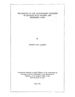 The kinetics of the antioxygenic synergism of quinones with ascorbic and phosphoric acids