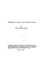 The effects of metallic ions on citrate oxidation