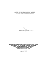 A study of the relationship of anxiety to verbal self-evaluative behavior