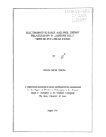 Electromotive force and free energy relationships in aqueous solutions of potassium iodate