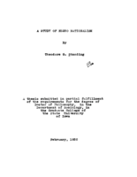 A study of Negro nationalism