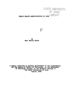 Public health administration in Iowa