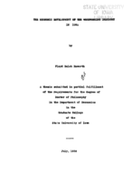 The economic development of the woodworking industry in Iowa