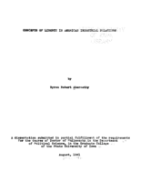 Concepts of liberty in American industrial relations