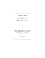 A comprehensive performance project in clarinet literature and an edition of Matthieu Frédéric Blasius' Clarinet concerto no. 1 in C