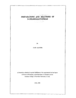 Preparations and reactions of n-chloroalkylureas
