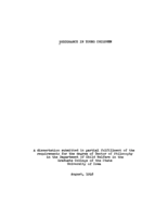 Succorance in young children