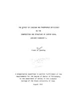 The effect of calcium and phosphorus deficiency on the composition and structure of castor bean, Ricinus communis L.