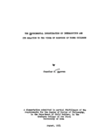 The experimental investigation of interruption and its relation to the vigor of response of young children
