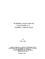 The influence of anxiety factors upon the effectiveness of an experimental "counseling" session